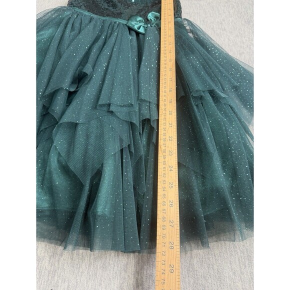 Jona Michelle Big Girl's Sparkling Soutache Sequin Fanciful Dress-Size-6 - Picture 4 of 6